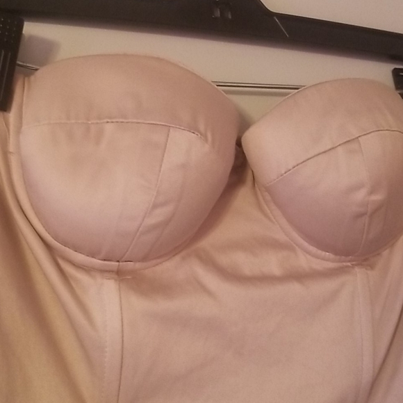 (🏷2/50) Beige Corset Style Strapless Romper - Picture 3 of 4